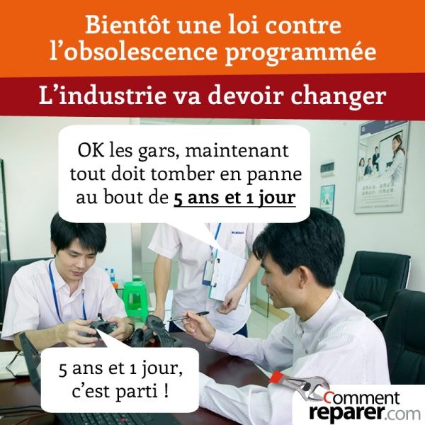 Bientôt une loi contre l'obsolescence programmée ?